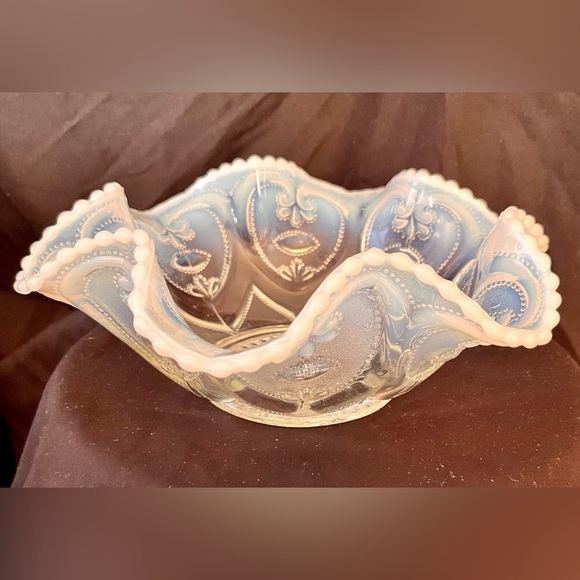Dugan Dining Jeweled Heart Victor 1 large & 5 small EAPG Bowls Antique Retro VTG - Picture 10 of 17